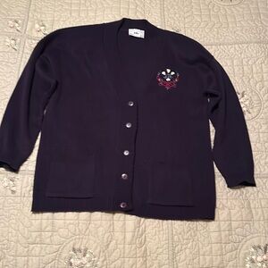 XL Blue cardigan sweater.